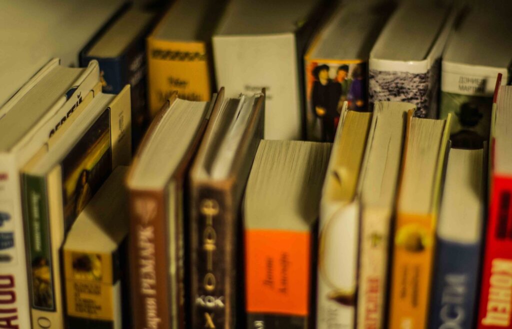 Bücher im Regal – Literaturstammtisch im Vinyl